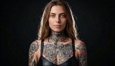 Neo-Geleneksel Çiçek Dövmesi