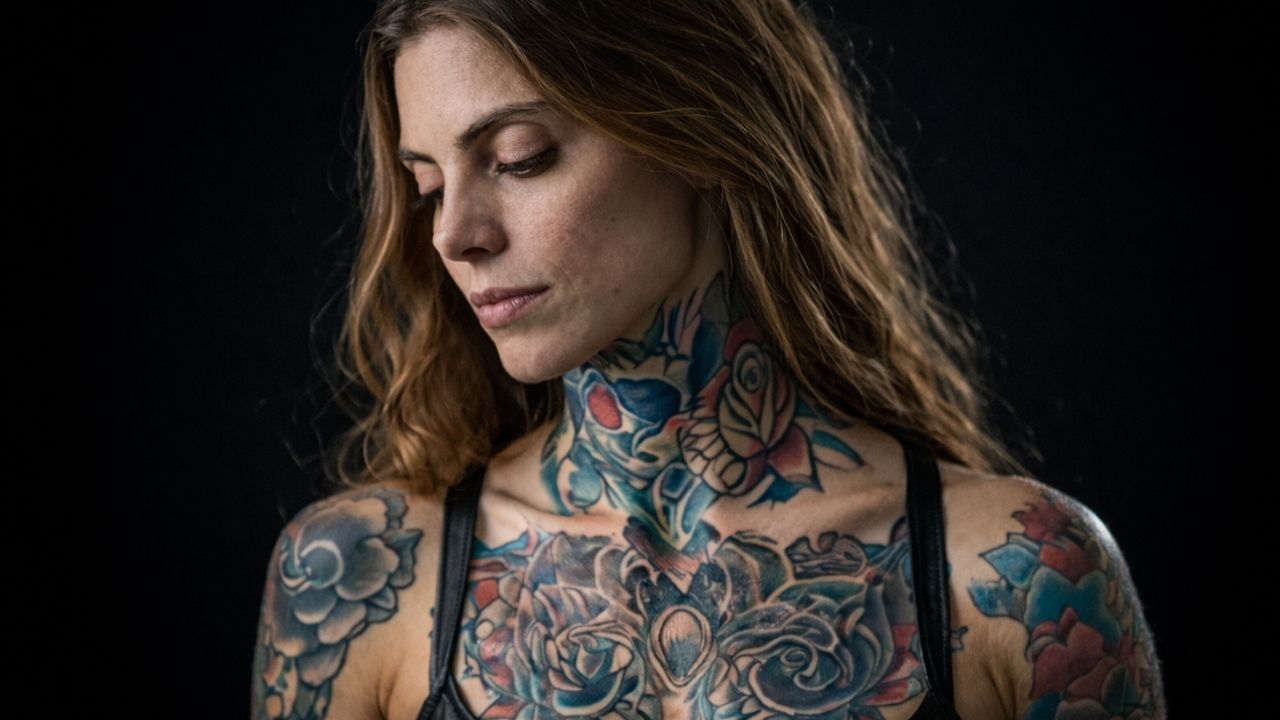 Neo-Geleneksel Çiçek Dövmesi