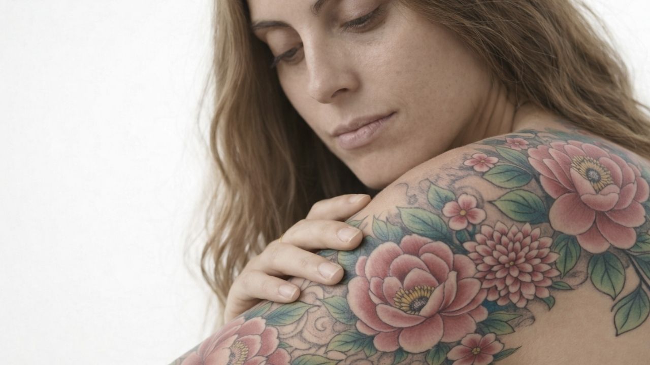 Neo Traditional Gül Dövmesi